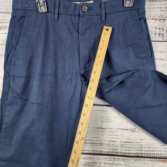 NWT Banana Republic Lived-In Chino Pants Mens 31x30 Slim Fit Stretch Khaki - Picture 7 of 11